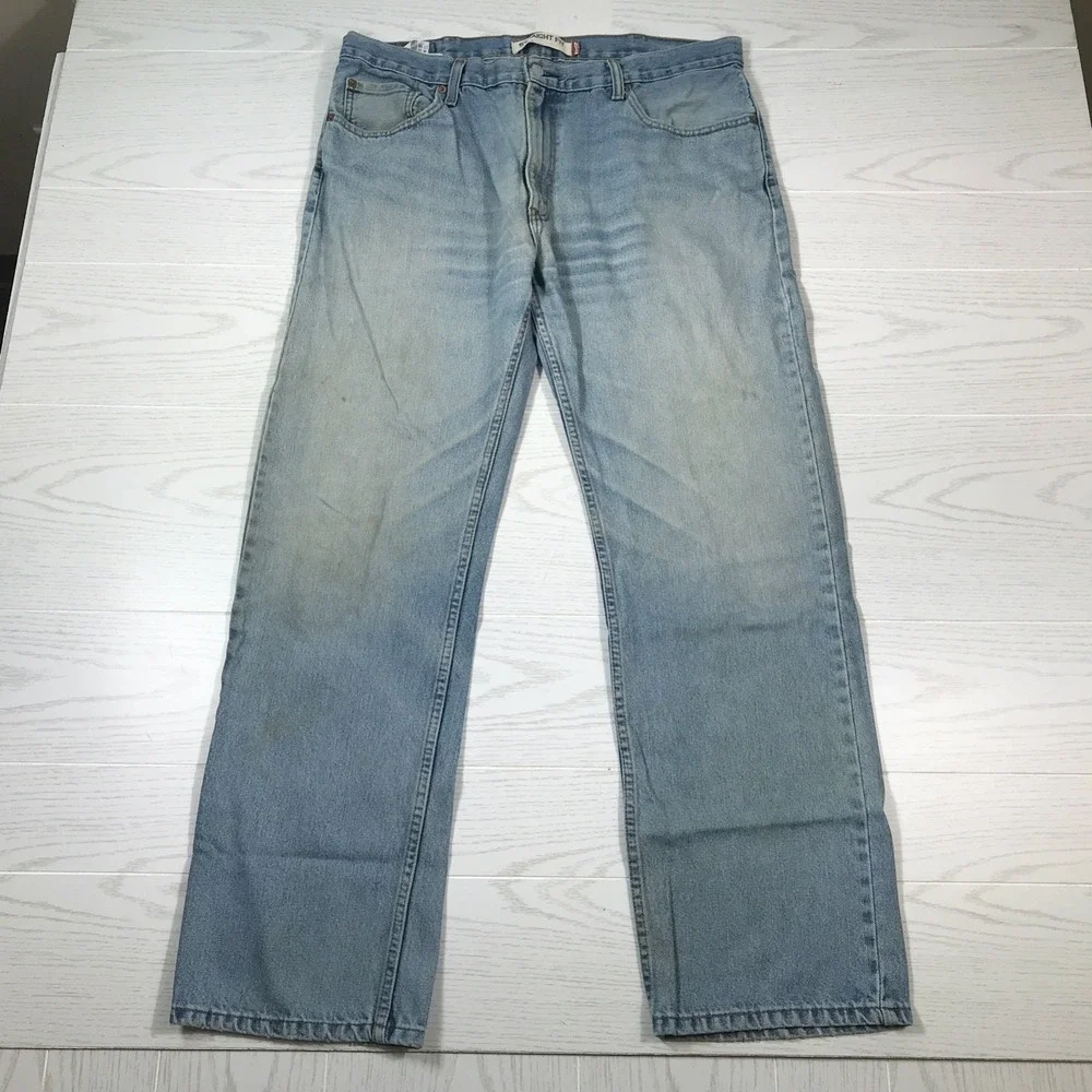 2 Pair of Levi's 505 Jeans Men 38x32 Blue Cotton Mid Rise Work School American